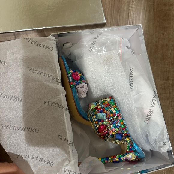 Vibrant Embellished Heels - Picture 2 of 2